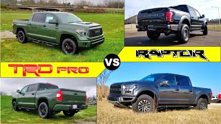 OFF-ROAD BEASTS! - 2020 Ford F-150 Raptor vs. Toyota Tundra TRD PRO: Comparison