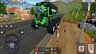 MONSTER TRUCK HINO 500 OLENG - GAME MOBIL TRUK SIMULATOR ANDROID screenshot 4
