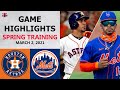 Houston Astros vs. New York Mets Highlights | March 2, 2021 (Spring Training)