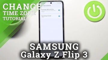 How to Change Date & Time in SAMSUNG Galaxy Z Flip3 5G - Date and Time Settings