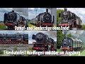 Dampf - & Sonderzüge ohne Ende! Eisenbahnfest des Bayerischen Eisenbahnmuseums u. 70 083 um Augsburg