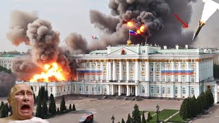 missile attack again! russian presidential building bombarded by ukraine