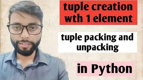 Tuple creation with one element and Without Using Parenthesis