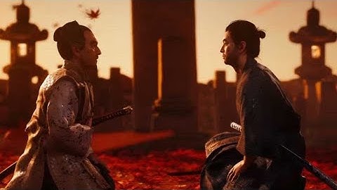 Ghost of Tsushima Lord Shimura boss fight [Only perfect parry/dodge] Lethal difficulty [no hit]