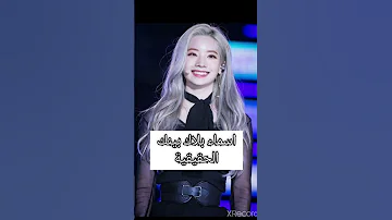 اسماء بلاك بينك الحقيقية 