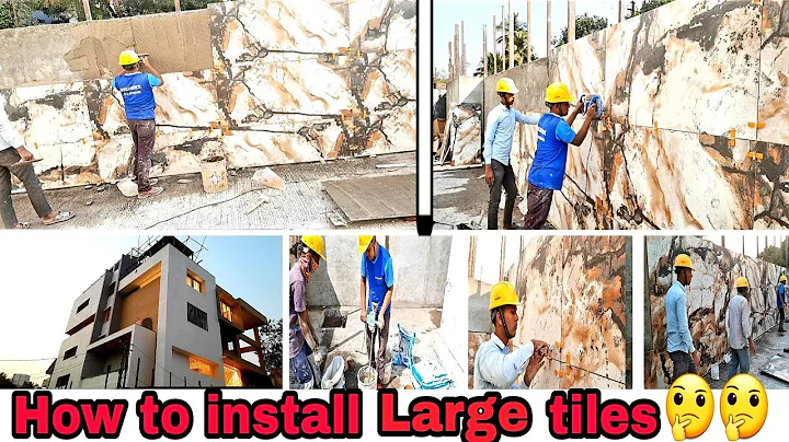 How to install large tiles | 1600×800 mm wall tiles | Tiles install by tile Adhesive 335 MAXI