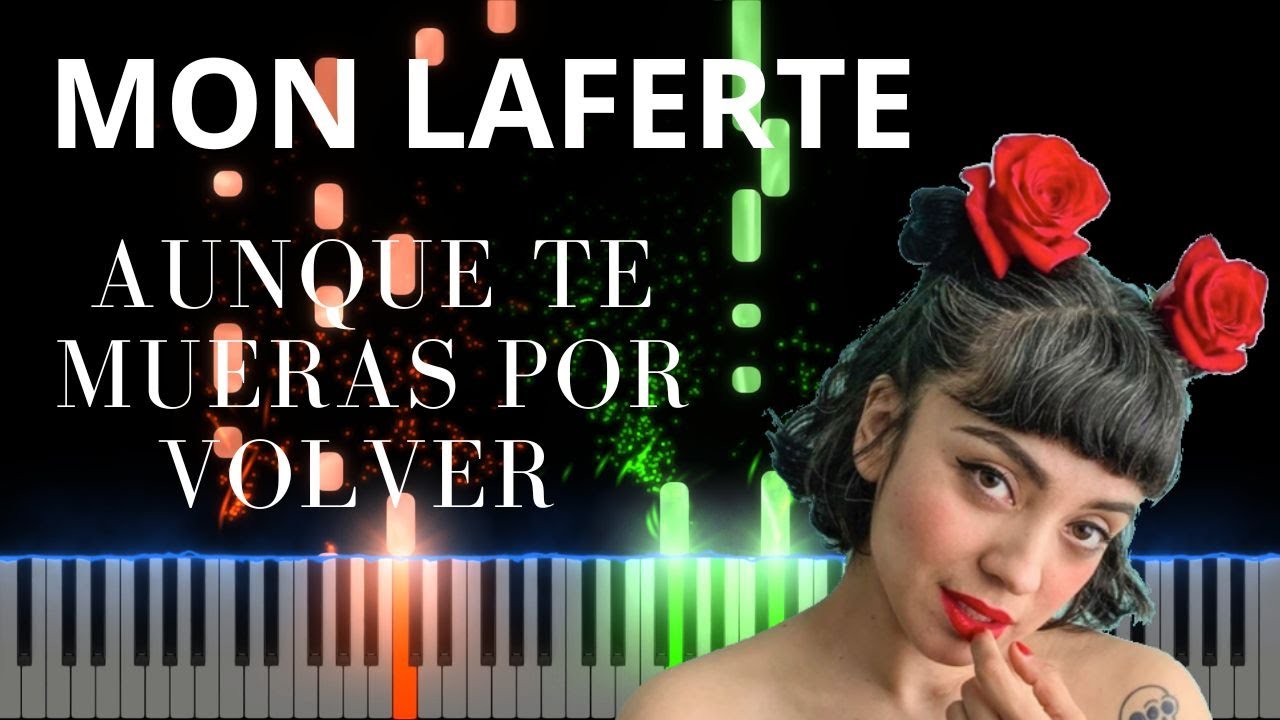 Mon Laferte aunque te mueras por volver Piano Cover Midi tutorial Sheet app  Karaoke