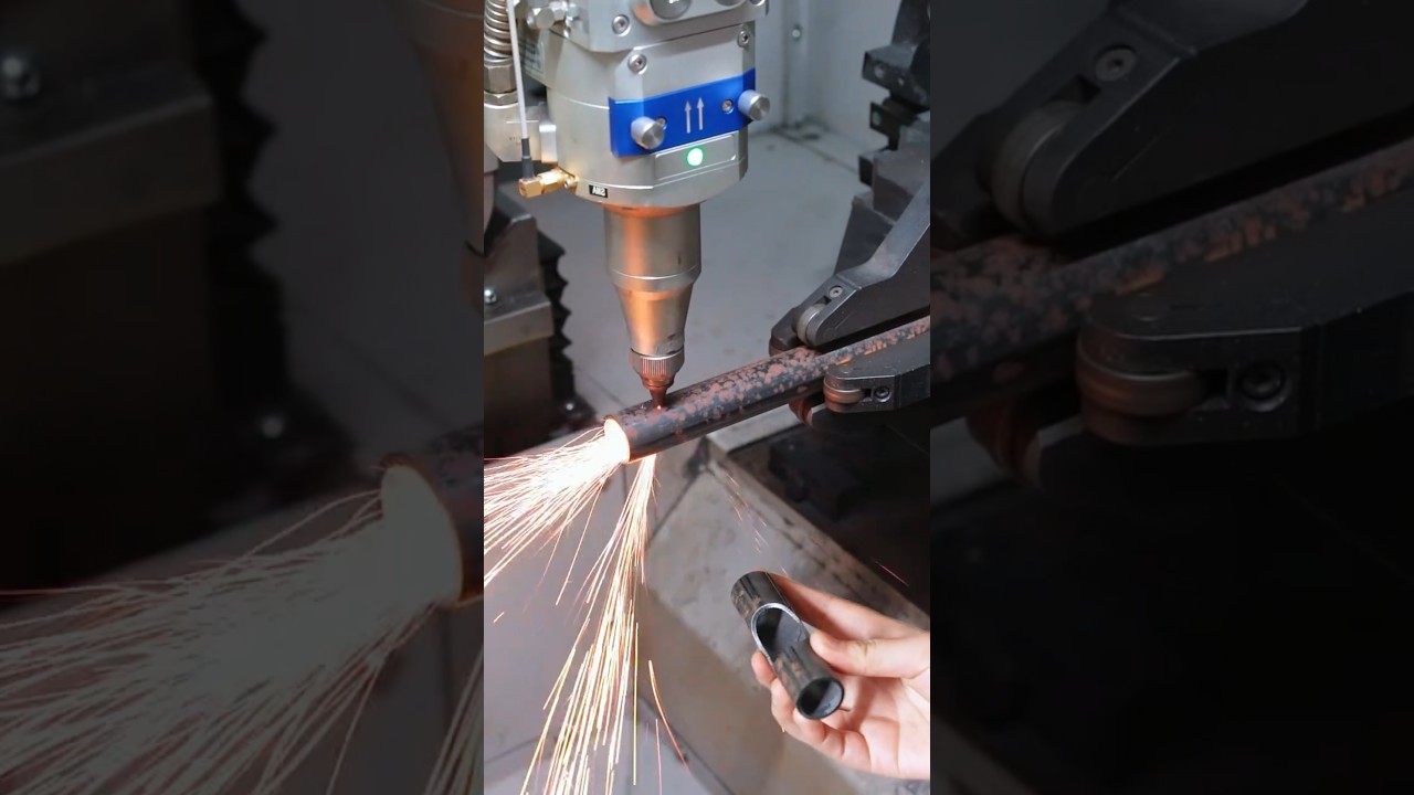 One machine does the work of five workers, the workshop owner is all smiles. 