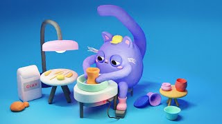 Lil Clay Pottery Cat