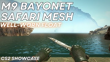 M9 Bayonet Safari Mesh (Well-Worn) | CS2 Skin Showcase #1448