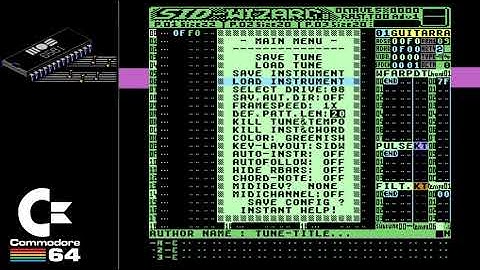 C64 SID-Wizard SID Music Factory Application - Beginners First Look Only