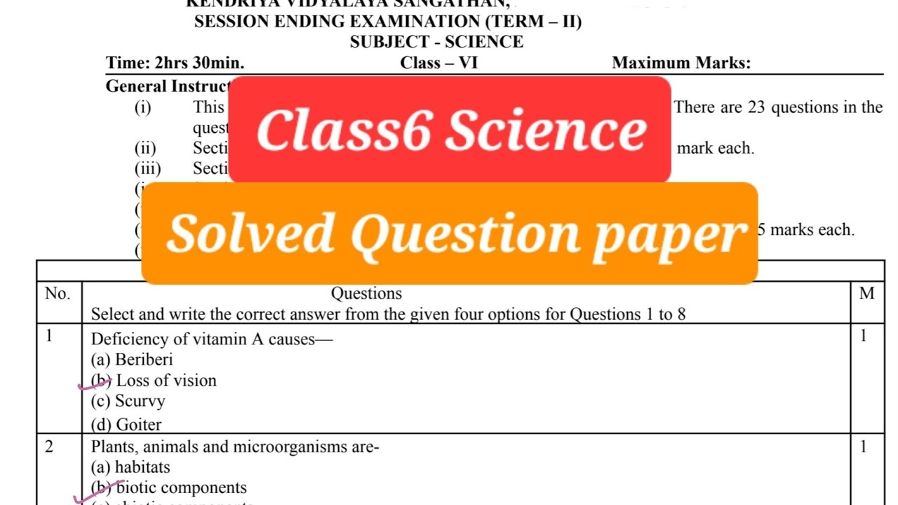 Class6 Science KVS Final Exam Question Paper Detailed Question Paper class6-science-kvs-final-exam-question-paper-detailed-question-paper