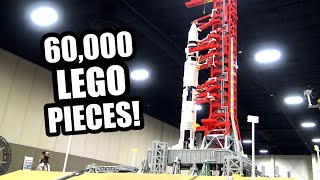 Huge LEGO NASA Saturn V Launch Complex