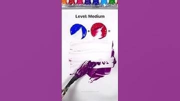 Guess the mixed colors (easy to impossible) #paintmixing #colormixing