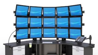 Control Room Console with Video Wall