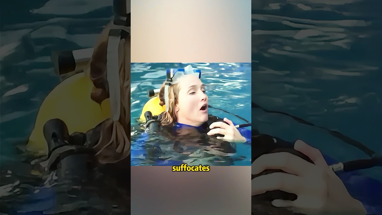 The diving woman returns to land, but the world is out of oxygen 