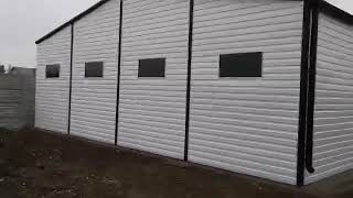 Hala Blaszana 10X15 M Z Trzema Bramami, Oknami, Rynnami Budexstal