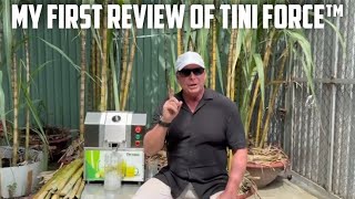 David Reviews His First High Quality China Made Sugarcane Machine Tini Force