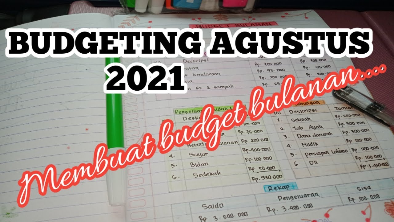 BUDGETING AGUSTUS | MEMBUAT BUDGET BULANAN | cara mengatur keuangan rumah tangga