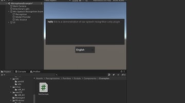 Unity offline speech recognition using Recognissimo