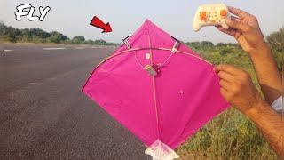 Making kite 🪁 remote control, RC kite how to make?😱