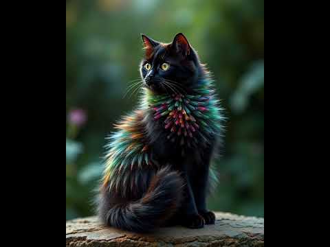 'Кот из сна' ИИ. Песню озвучила в Suno. #видео #cat #музыка #фэнтези#нейросети#песня#картинки