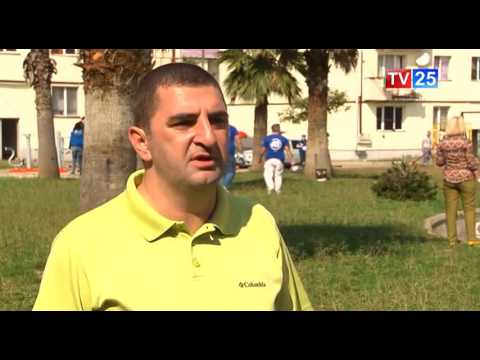 დასუფთავების აქცია დევნილთა დასახლებაში