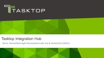 Tasktop Integration Hub - ServiceNow Agile Development with Jira & VersionOne