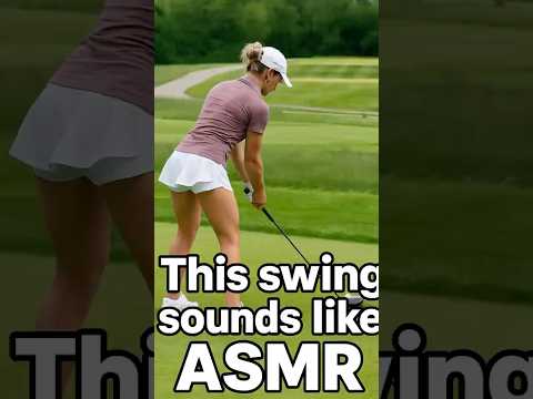 This swing sounds like ASMR #funny #shorts #reels #golf #girl #asmr