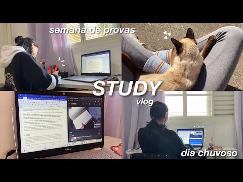 study vlog ⭐️ | dia chuvoso, provas da faculdade, estudos