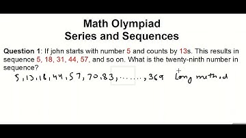 Math Olympiad - A very good mathematics question on Series and Sequences 1