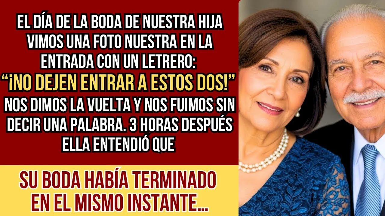 HISTORIAS REALES. Nuestra hija no nos dejó ir a su boda, pero su gran día terminó en ese instante..