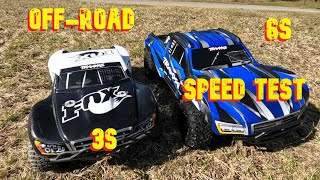 Traxxas Slash 3s VXL Vs Maxx Slash 6s VXL Which one is for you? Off-Road Speed Test