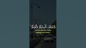 وَمِنْ آيَاتِهِ خَلْقُ السَّمَاوَاتِ|سورة الروم~الآية 22~القارئ الشيخ #صلاح_بوخاطر ~🎧🤍