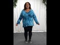 Plus Size Blue Tie Dye Top
