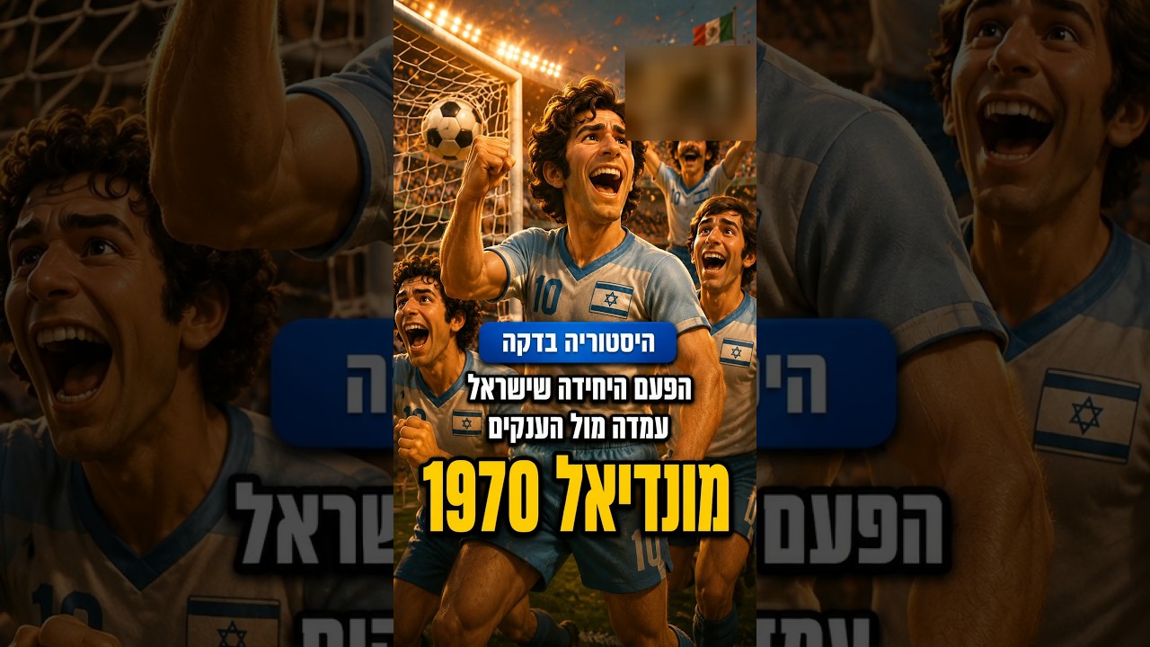 הפעם היחידה שישראל שיחקה במונדיאל מקסיקו 1970
