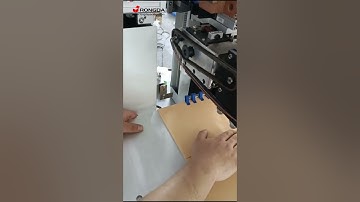 RONGDA Semi-Automatic Ribbon Gluing Sticking Machine for Rigid Box Package Gift Box