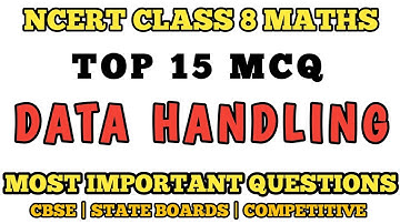 Best MCQ Class 8 Data Handling Full Chapter | Class 8 Chapter 4 | Class 8 Data Handling // Class 8