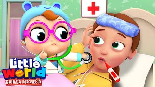 Bayi Dokter Merawat Ibu yang Sakit | Kartun Anak | Little World Bahasa Indonesia