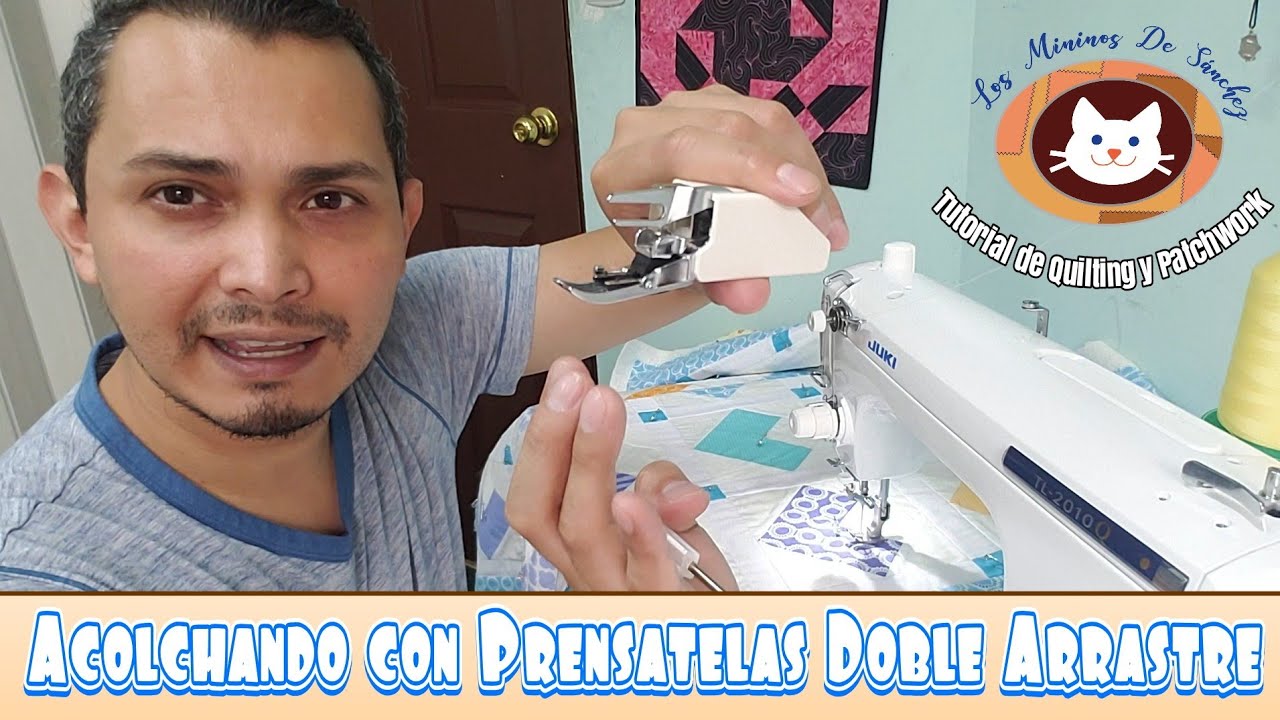 Técnica de Acolchado con Prensatelas de Doble Arrastre (In the Ditch)