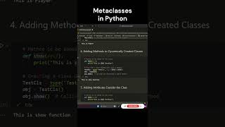 Python Metaclasses  #python #shorts #metaclass #coding #programming