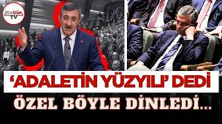 Özgür Özel'in o anları gündem oldu: Cevdet Yılmaz'ın \