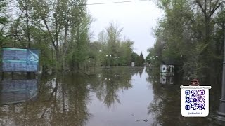 Паводки в Уральске отменяются, вода пошла на спад. 26 апреля 2024г.