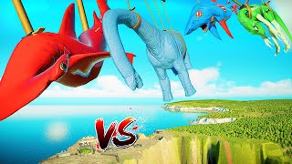 Juric World Evolution 2 Red Hammerhead Shark,Brachio,Megalodon,Indoraptor Dinosaurs Fight