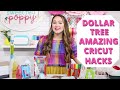 12 INCREDIBLE Dollar Tree CRICUT Hacks You NEED To Know RIGHT NOW!!