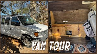 VAN TOUR | Ford Econoline Transformed Into A Tiny Home for VAN LIFE