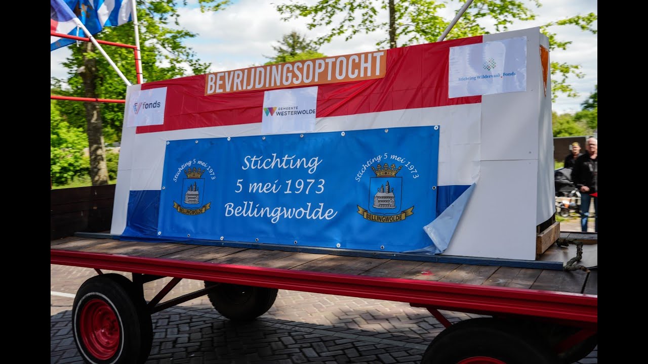 Bevrijdingstocht Bellingwolde (opname Hoofdweg) Oudeschans