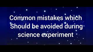 Celebrity common mistakes should not do while performing science experiment Wealth