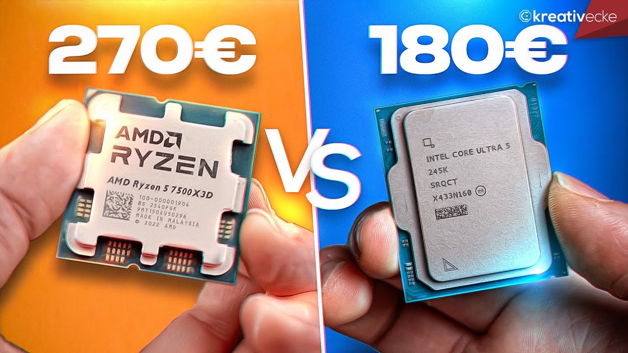 BITTE WAS?! VERLIERT AMDs NEUE 270€ CPU gegen Intels 180€ CPU? Ryzen 5 7500x3D vs. Core Ultra 5 245K
