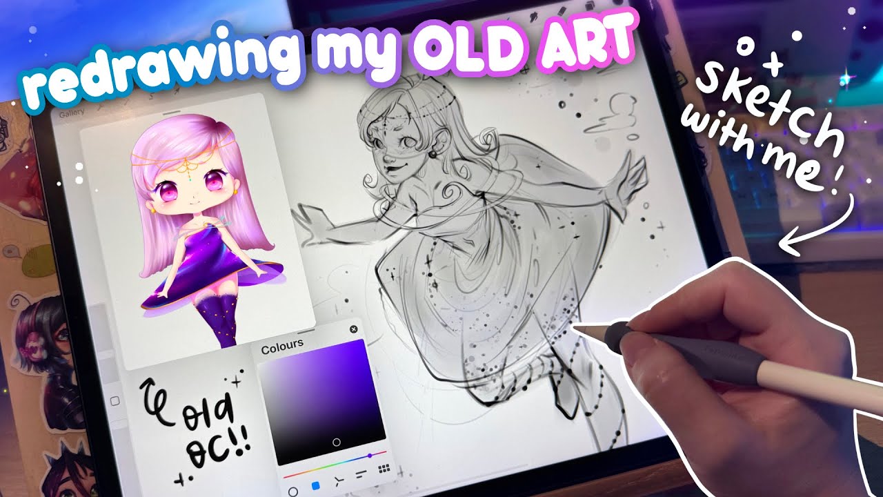 How to find your ART STYLE ✎*✧ redrawing my OLD ART and sketch